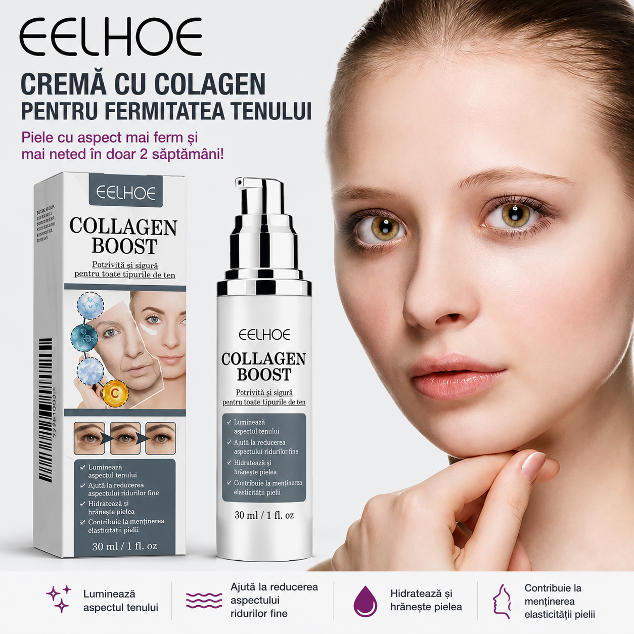 Collagen Boost – Cremă cu Colagen pentru un Ten Ferm și Luminos